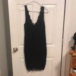 Black cocktail dress
